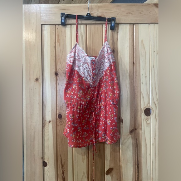 Forever21 Lace Pull String Tank Top - Picture 4 of 5